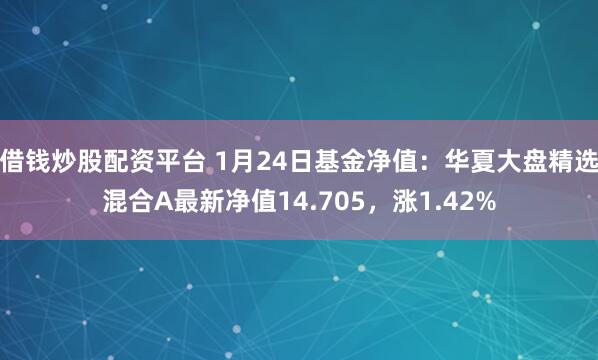 借钱炒股配资平台 1月24日基金净值：华夏大盘精选混合A最新净值14.705，涨1.42%